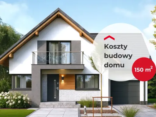 Nowoczesny dom z garażem i balkonem. Sprawdź, jaki jest koszt budowy domu 150m².